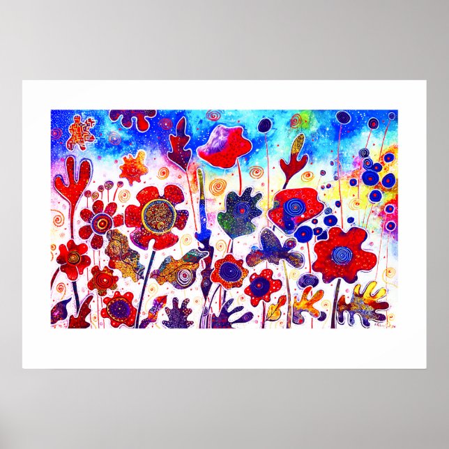 FULL BLOOM FLOWERS POSTER (Front)