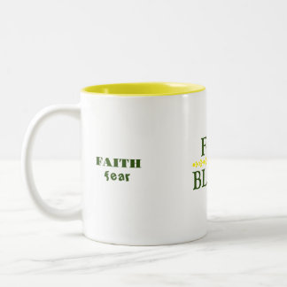 Full Bloom Green Two-Tone Coffee Mug