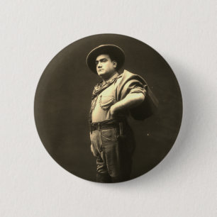 Full Body Portrait of Enrico Caruso Button