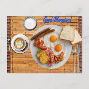 Full Breakfast Postcard