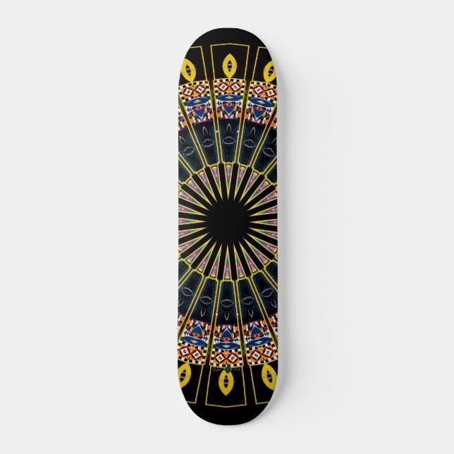 Full Circle Mandala 2 Skateboard (Front)