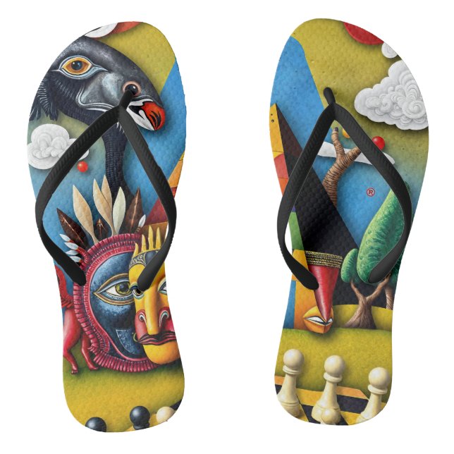 full-color 3D Flip Flops (Footbed)
