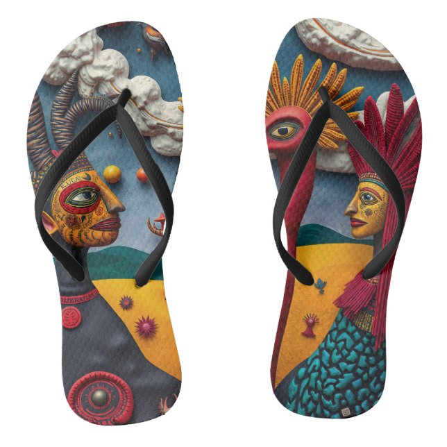 full-color 3D Flip Flops (Footbed)