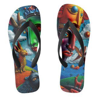 full-color 3D Flip Flops