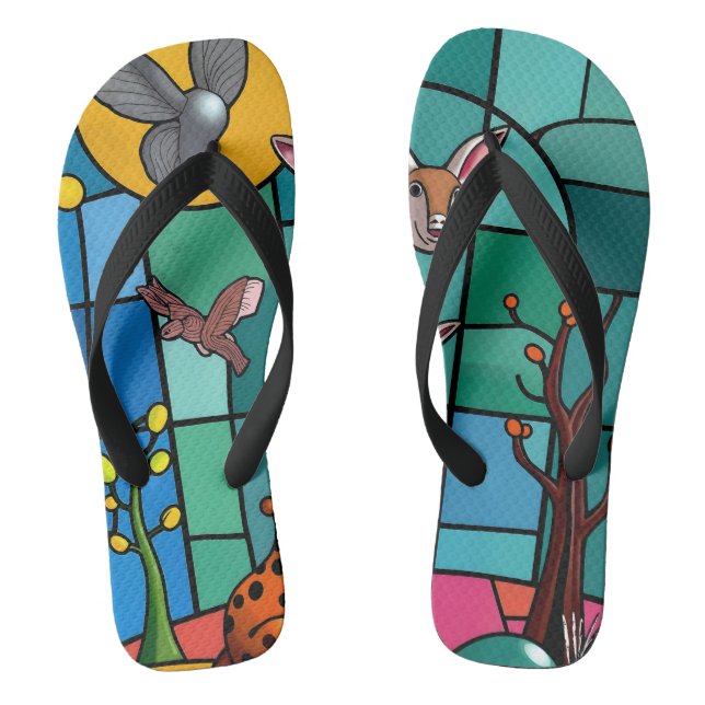 full-color 3D Flip Flops (Footbed)