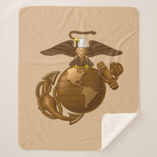 Full-Colour EGA - Bronze Sherpa Blanket