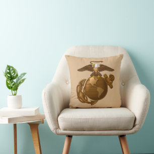 Full-Colour EGA - Bronze Throw Pillow