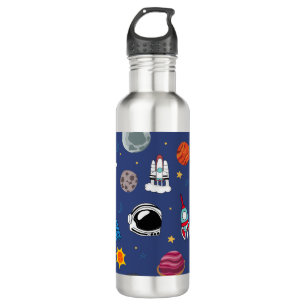 Full Colour Space Invasion  710 Ml Water Bottle