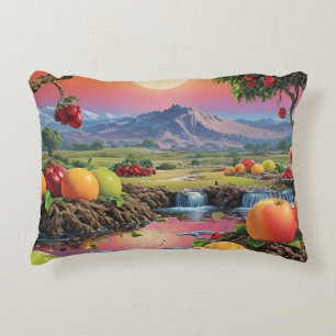 Full Colour Spectrum of Fruit 1 Accent Pillow