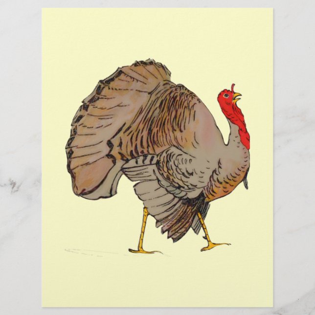 Full Colour Thanksgiving Turkey Flyer (Front)