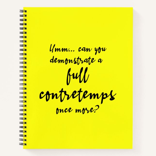 Full Contretemps Meyer Lemon Notebook (Front)