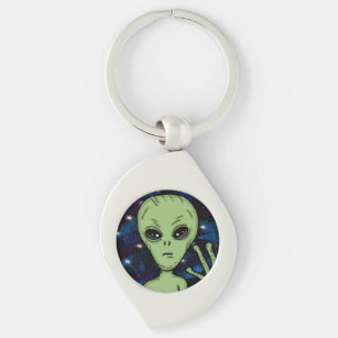 Full Disclosure Happening Now Alien and UFO   Keychain
