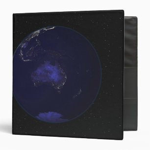 Full Earth at night showing city lights 2 Binder