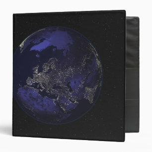Full Earth at night showing city lights 3 Binder