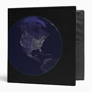 Full Earth at night showing city lights 4 Binder
