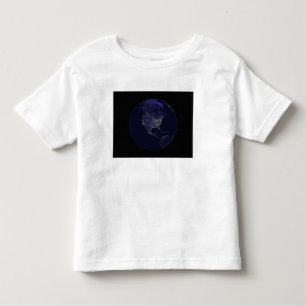 Full Earth at night showing city lights 4 Toddler T-shirt