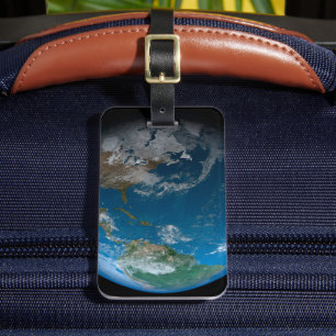 Full Earth Featuring North And South America. Luggage Tag