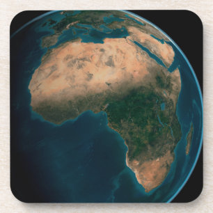 Full Earth From Space Above The African Continent. Coaster