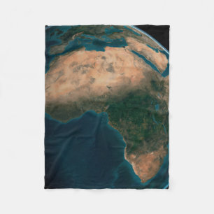 Full Earth From Space Above The African Continent. Fleece Blanket