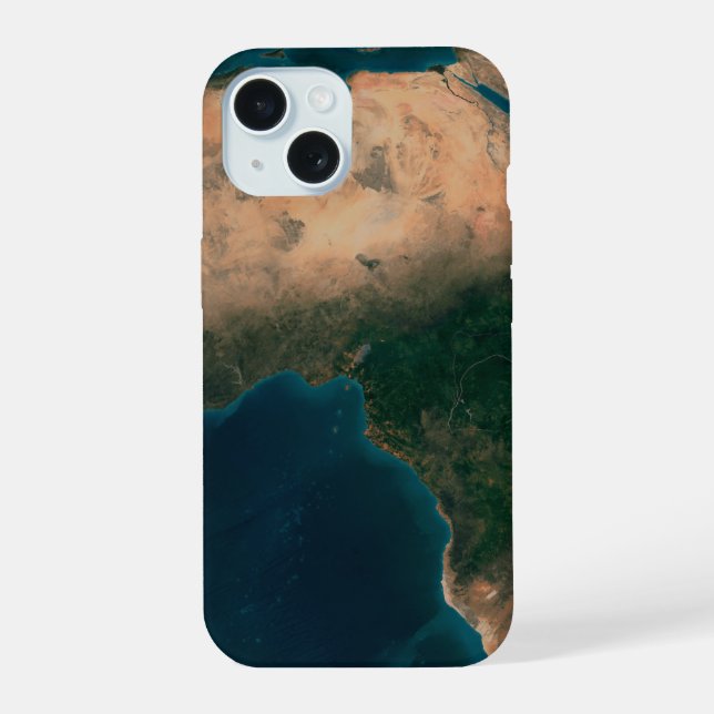 Full Earth From Space Above The African Continent. iPhone 15 Case (Back)