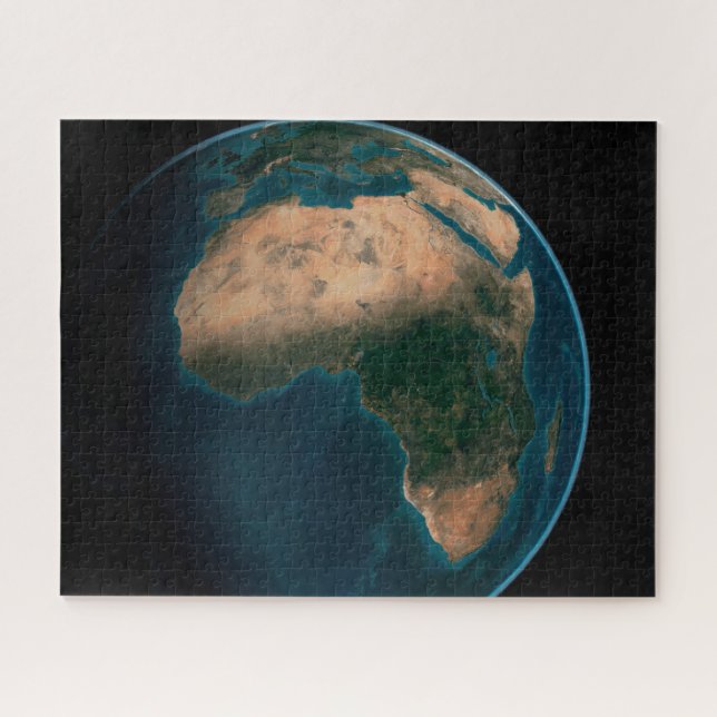 Full Earth From Space Above The African Continent. Jigsaw Puzzle (Horizontal)