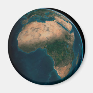 Full Earth From Space Above The African Continent. Magnet