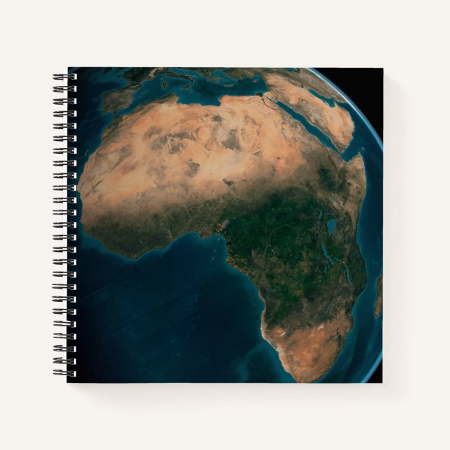 Full Earth From Space Above The African Continent. Notebook (Front)
