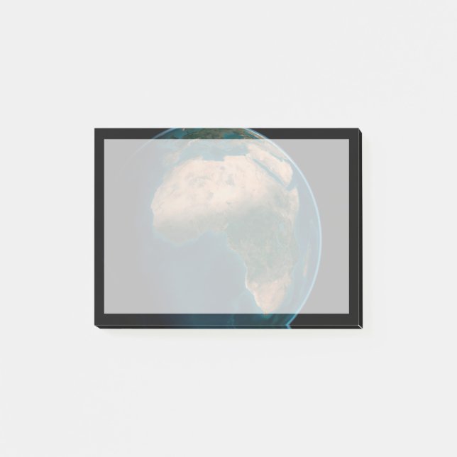 Full Earth From Space Above The African Continent. Post-it Notes (Front)