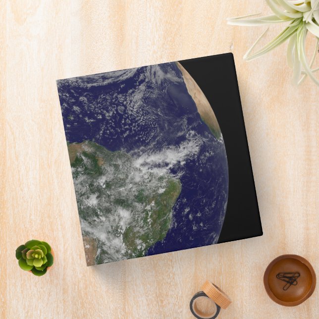 Full Earth Showing A Powerful Winter Storm. Binder (In Situ)