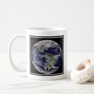 Full Earth Showing A Powerful Winter Storm. Coffee Mug