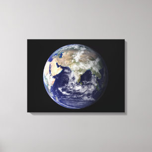 Full Earth showing Europe and Asia 2 Canvas Print