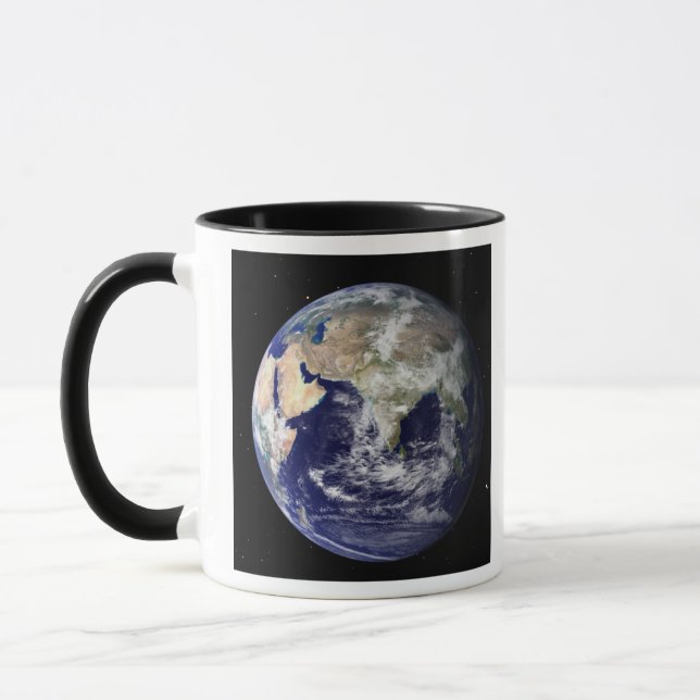 Full Earth showing Europe and Asia 2 Mug (Left)