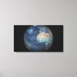 Full Earth showing evaporation Canvas Print