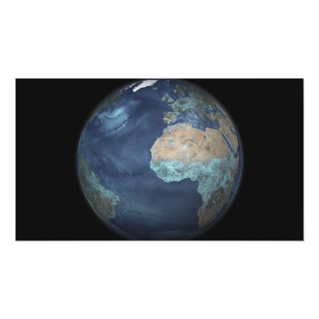 Full Earth showing evaporation Photo Print (Front)