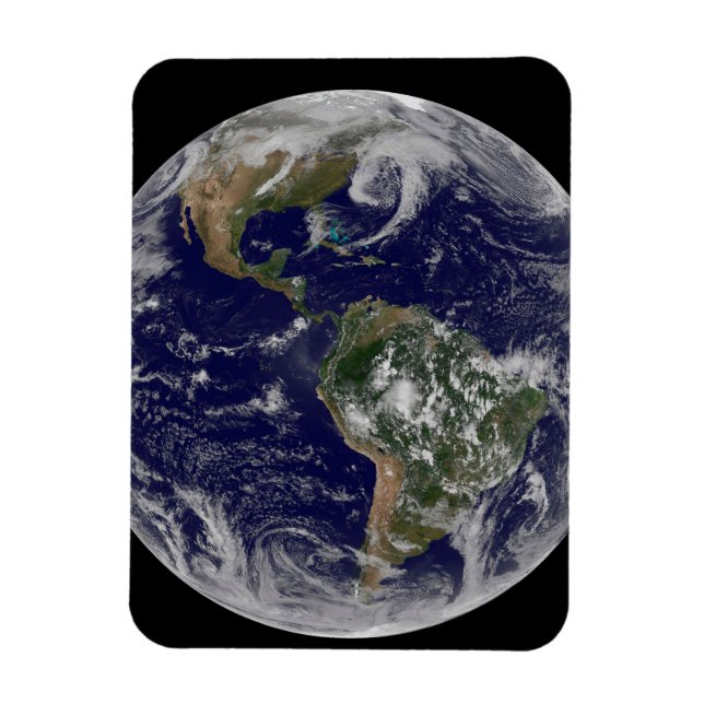 Full Earth Showing Low Pressure Systems. Magnet (Vertical)