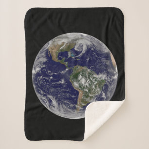 Full Earth Showing Low Pressure Systems. Sherpa Blanket