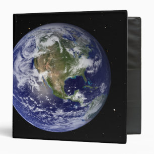 Full Earth showing North America 4 Binder