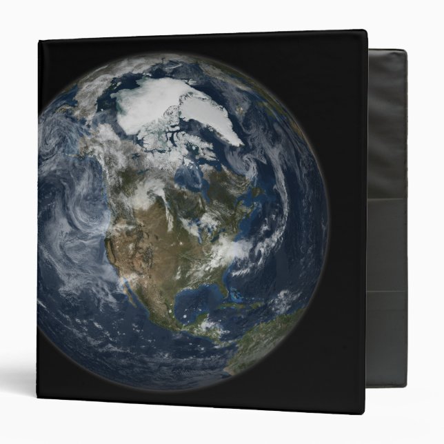 Full Earth showing North America 5 Binder (Front/Inside)