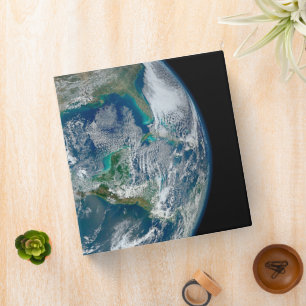 Full Earth Showing North America And Mexico. Binder