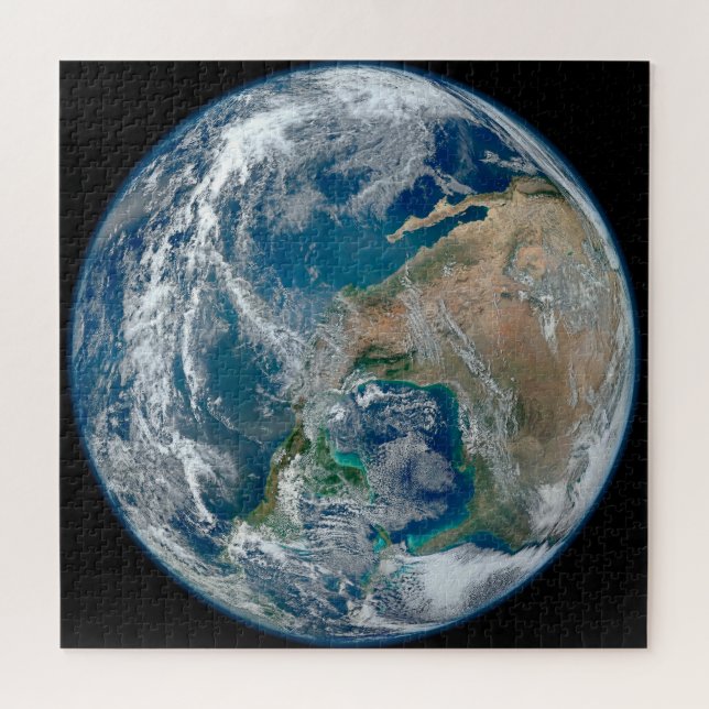Full Earth Showing North America And Mexico. Jigsaw Puzzle (Horizontal)