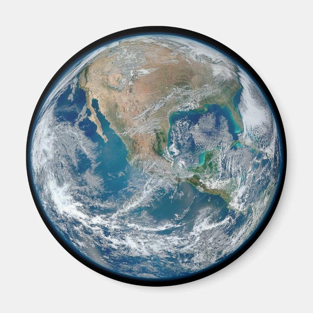 Full Earth Showing North America And Mexico. Magnet (Front)