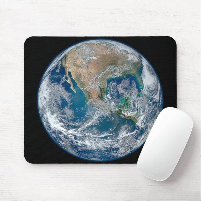 Full Earth Showing North America And Mexico. Mouse Pad (With Mouse)