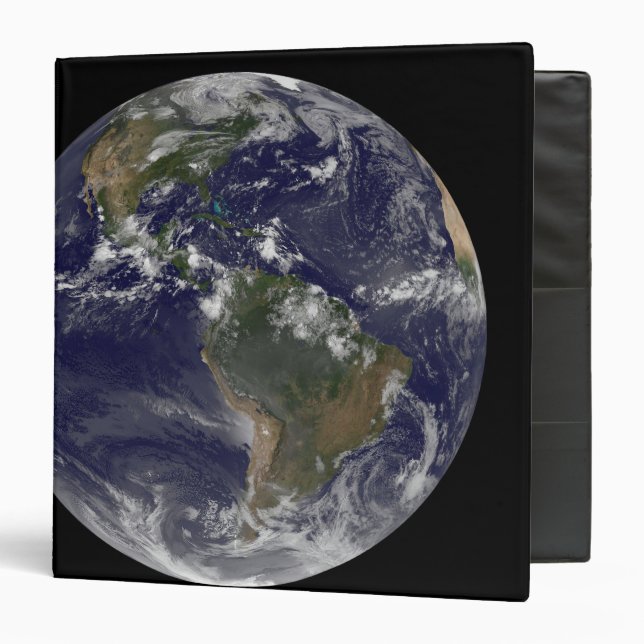 Full Earth showing North America and South Amer 2 Binder (Front/Inside)