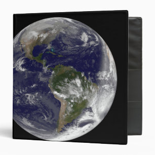 Full Earth showing North America and South Amer 5 Binder