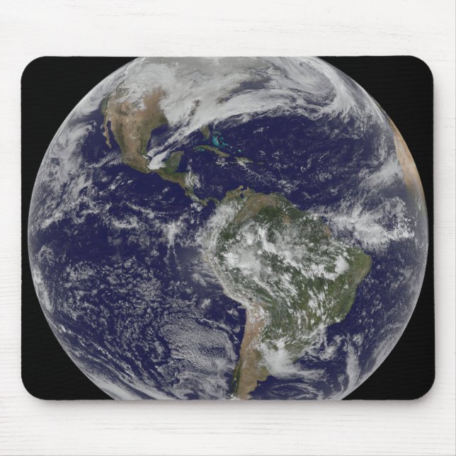 Full Earth showing North America and South Amer 6 Mouse Pad (Front)