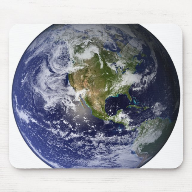 Full Earth showing North America Mouse Pad (Front)