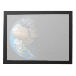 Full Earth Showing Simulated Clouds Over Africa. Notepad