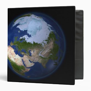 Full Earth showing the Arctic region Binder
