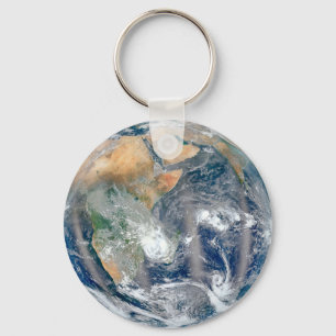 Full Earth Showing The Eastern Hemisphere. Keychain