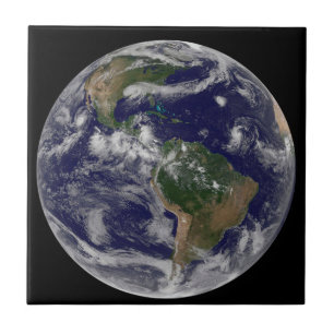 Full Earth Showing Various Tropical Storm Systems. Tile